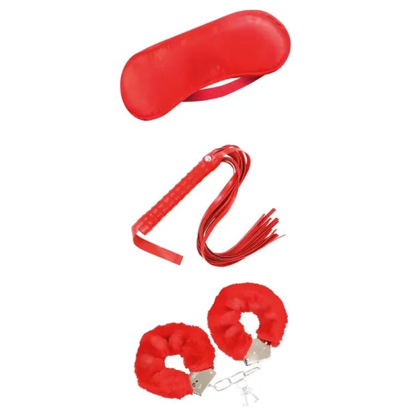 Bondage-Set für Anfänger 3-Teilig Rot von Intoyou BDSM Line | Fesselliebe.de