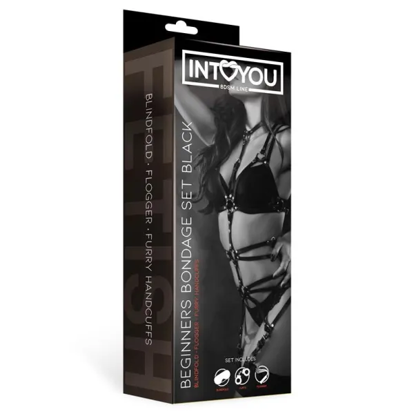 Bondage-Set für Anfänger 3-Teilig Schwarz von Intoyou BDSM Line | Fesselliebe.de