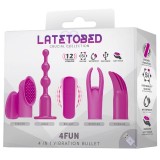 4fun Vibrierendes Bullet und 4 Sleeves Usb Wasserdicht Silikon von Latetobed | Fesselliebe.de