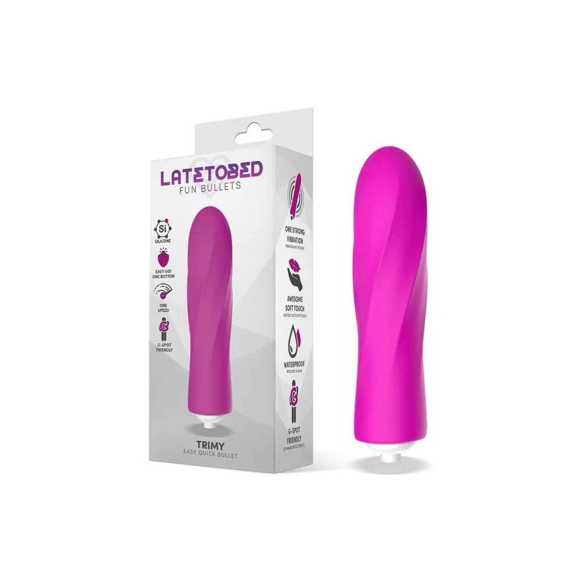 Trimy Easy Quick Vibrating Bullet Silikon (PINK) von Latetobed | Fesselliebe.de