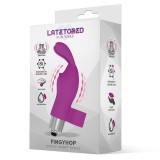 Fingyhop Vibrating Bullet mit Rabbit (LILA) Silikon von Latetobed | Fesselliebe.de