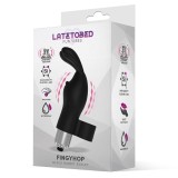 Fingyhop Vibrating Bullet mit Rabbit (SCHWARZ) von Latetobed | Fesselliebe.de
