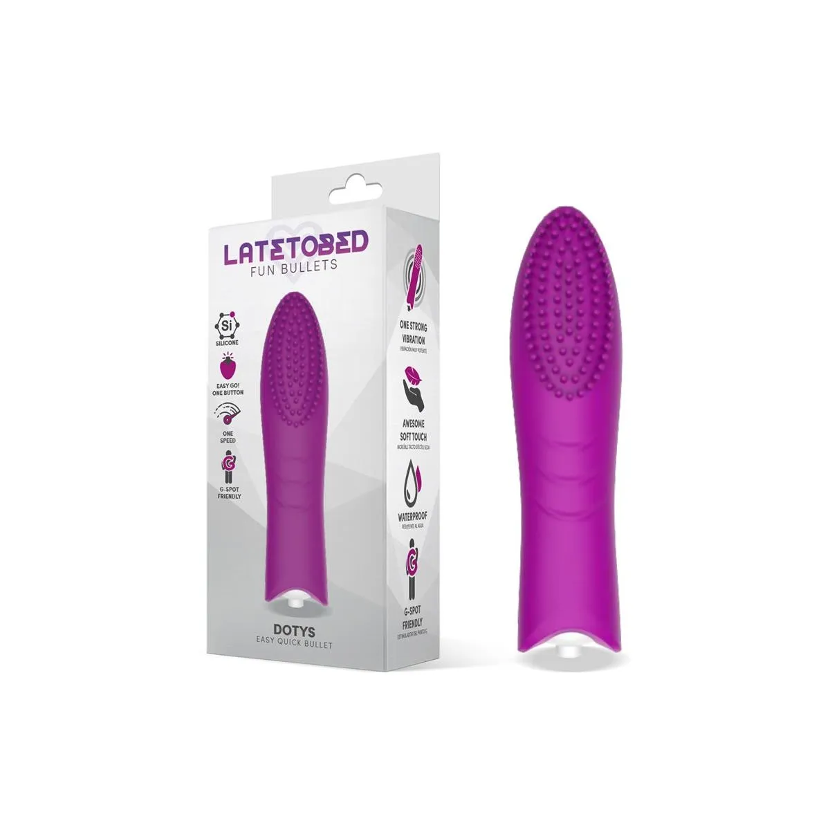 Dotys Easy Quick Vibrating Bullet Silikon (LILA) von Latetobed | Fesselliebe.de