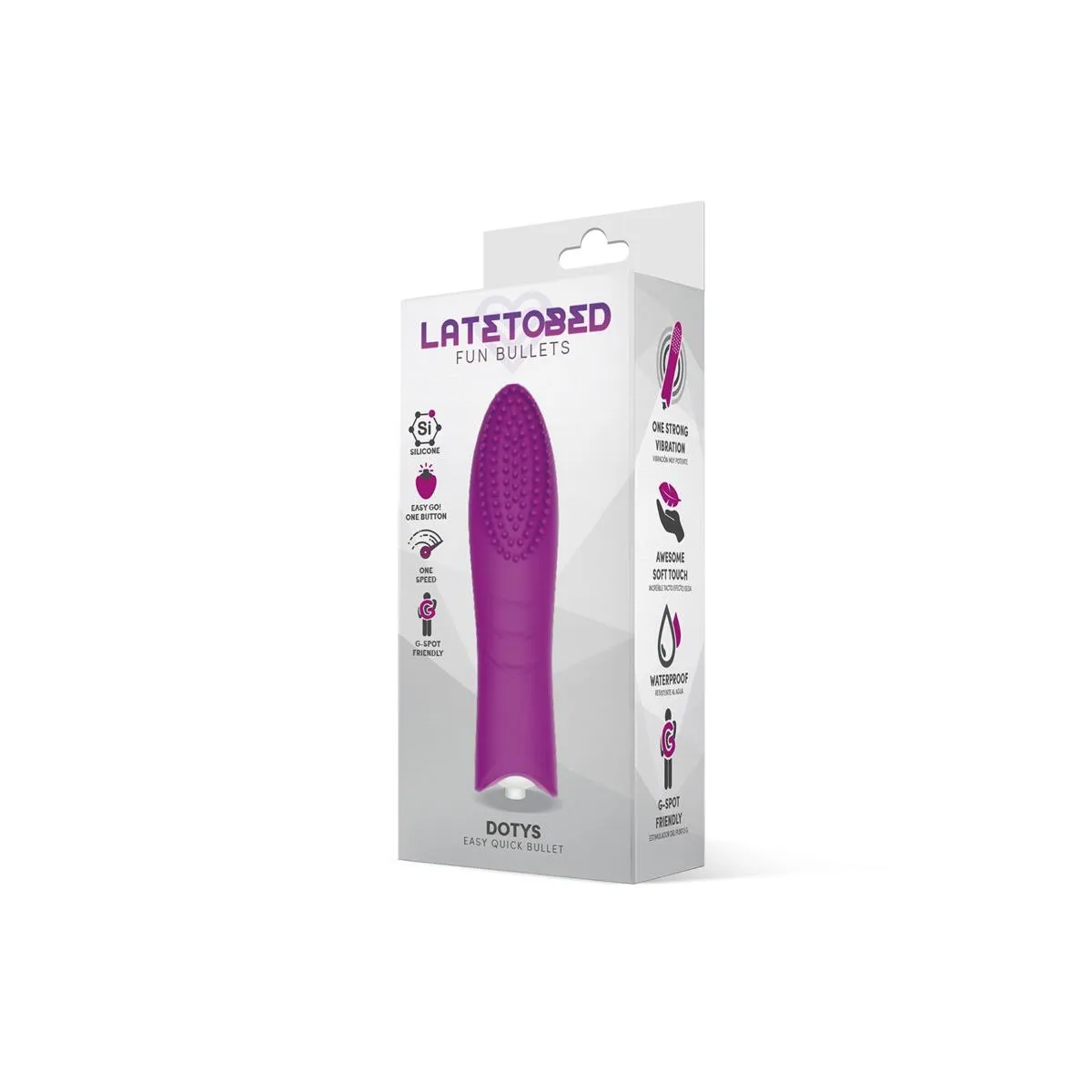 Dotys Easy Quick Vibrating Bullet Silikon (LILA) von Latetobed | Fesselliebe.de