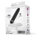 Shoty Vibrierender Bullet, Usb, 10 Geschwindigkeiten, Leistungsstarker Motor, Schwarz von Latetobed