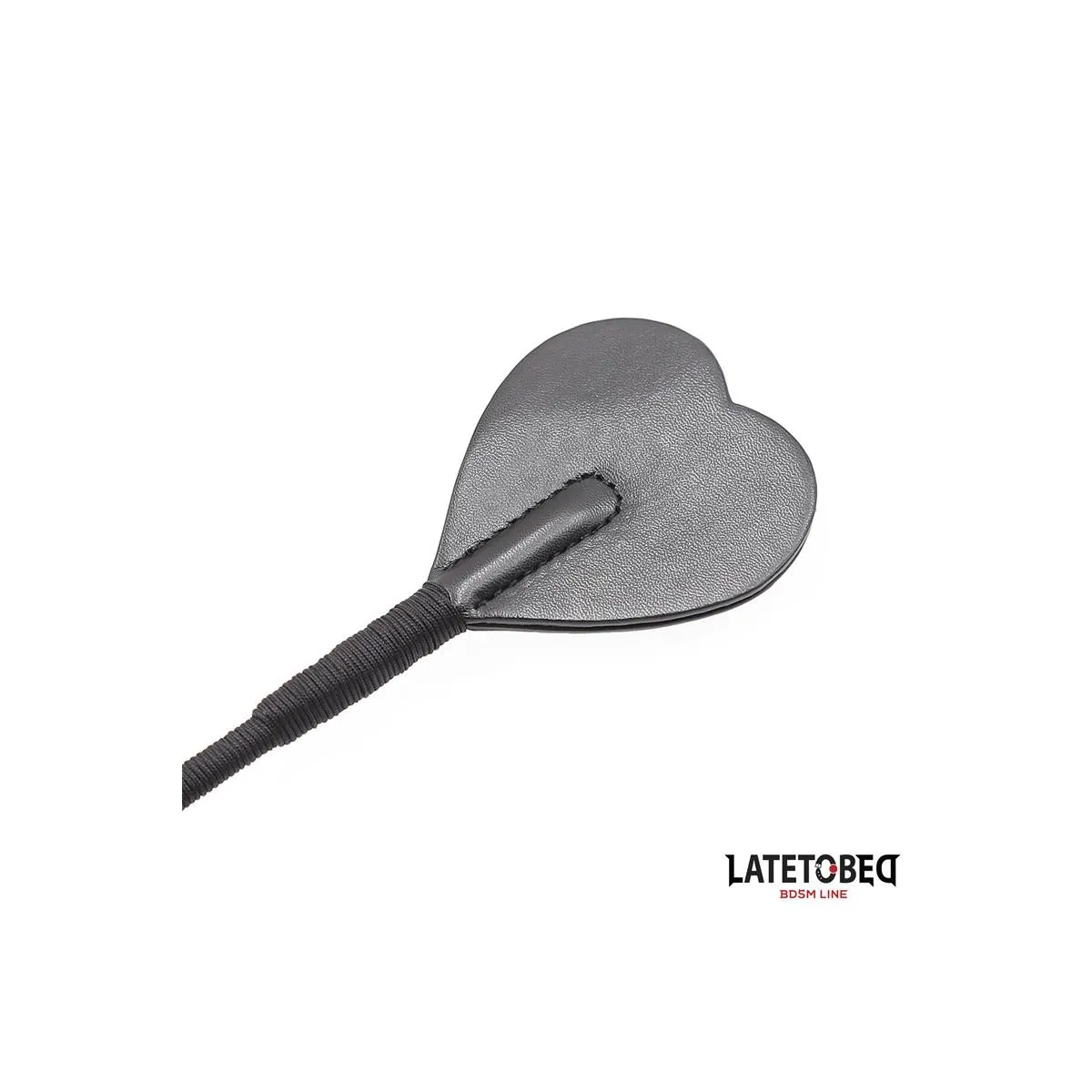 Peitsche mit Herzform, Schwarz, 60 cm von Latetobed BDSM Line | Fesselliebe.de