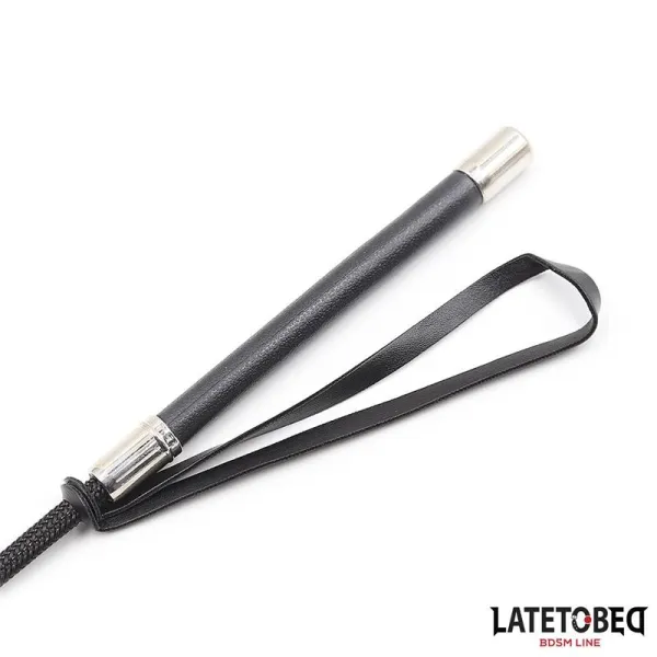 Peitsche mit Herzform, Schwarz, 60 cm von Latetobed BDSM Line | Fesselliebe.de