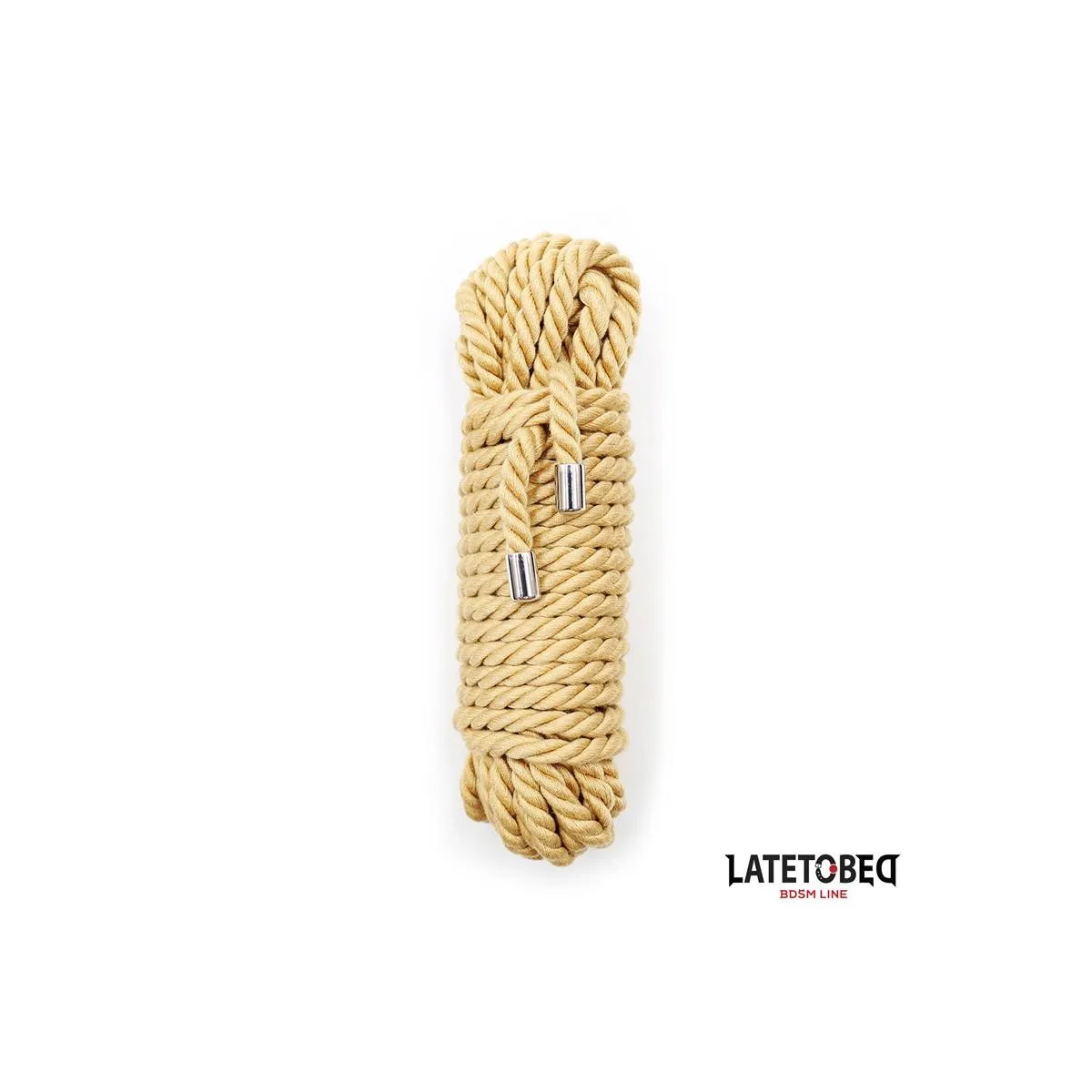 Bondage-Seil mit Metalldetails, 10 M von Latetobed BDSM Line | Fesselliebe.de