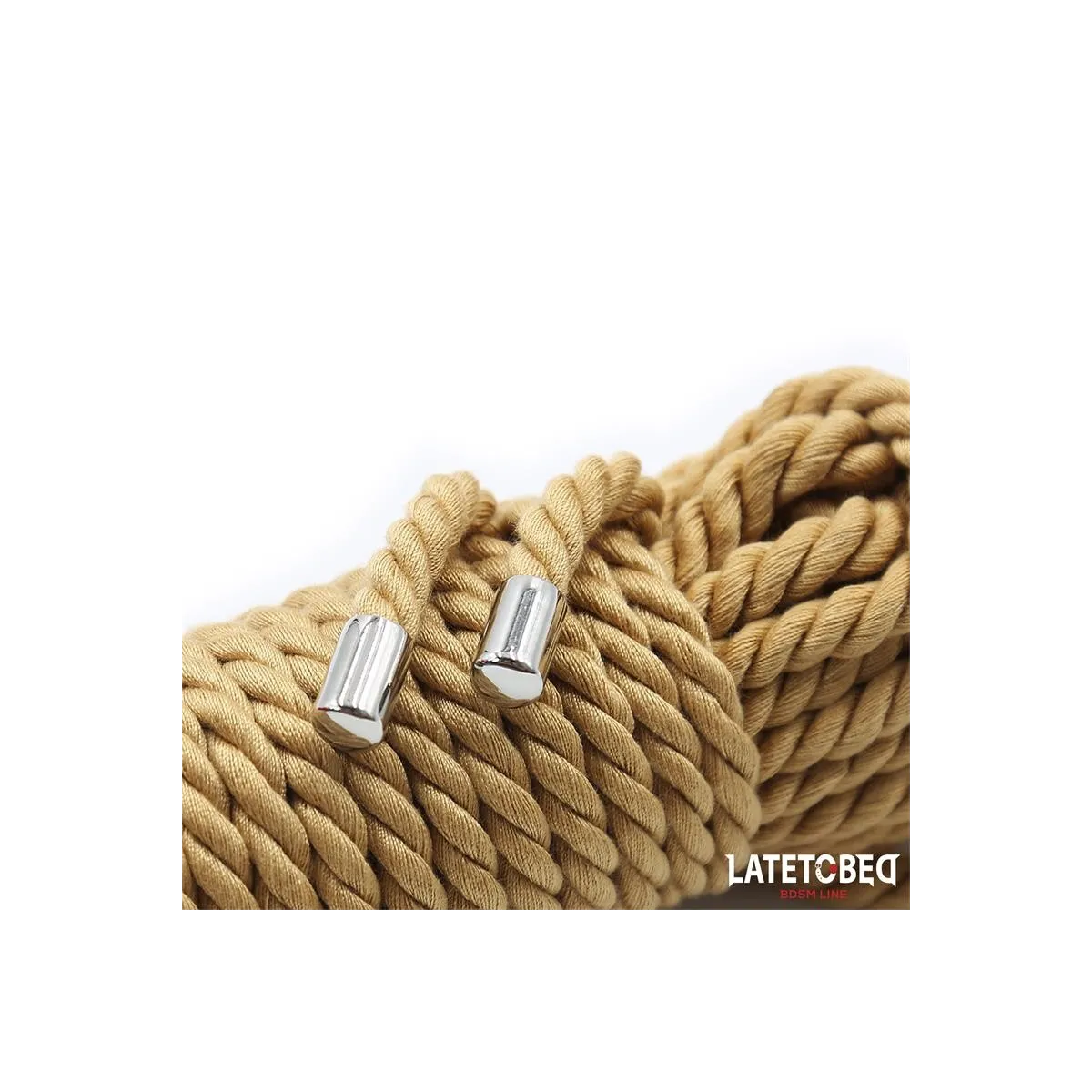 Bondage-Seil mit Metalldetails, 10 M von Latetobed BDSM Line | Fesselliebe.de