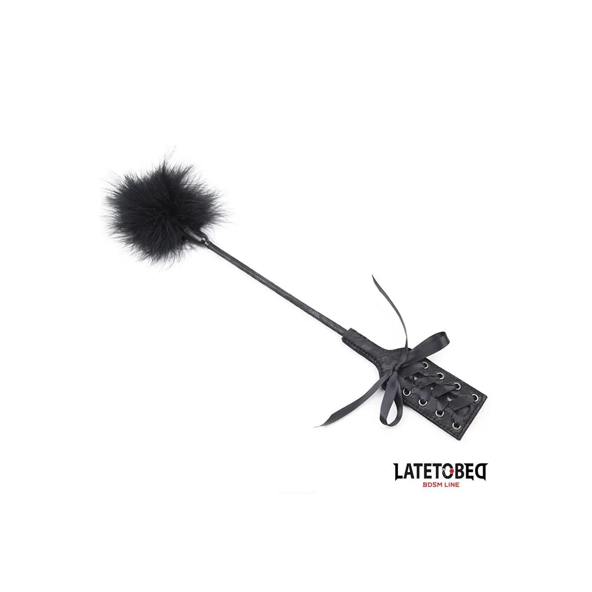 Feder-Kitzler und Spitzenband-Paddel von Latetobed BDSM Line | Fesselliebe.de