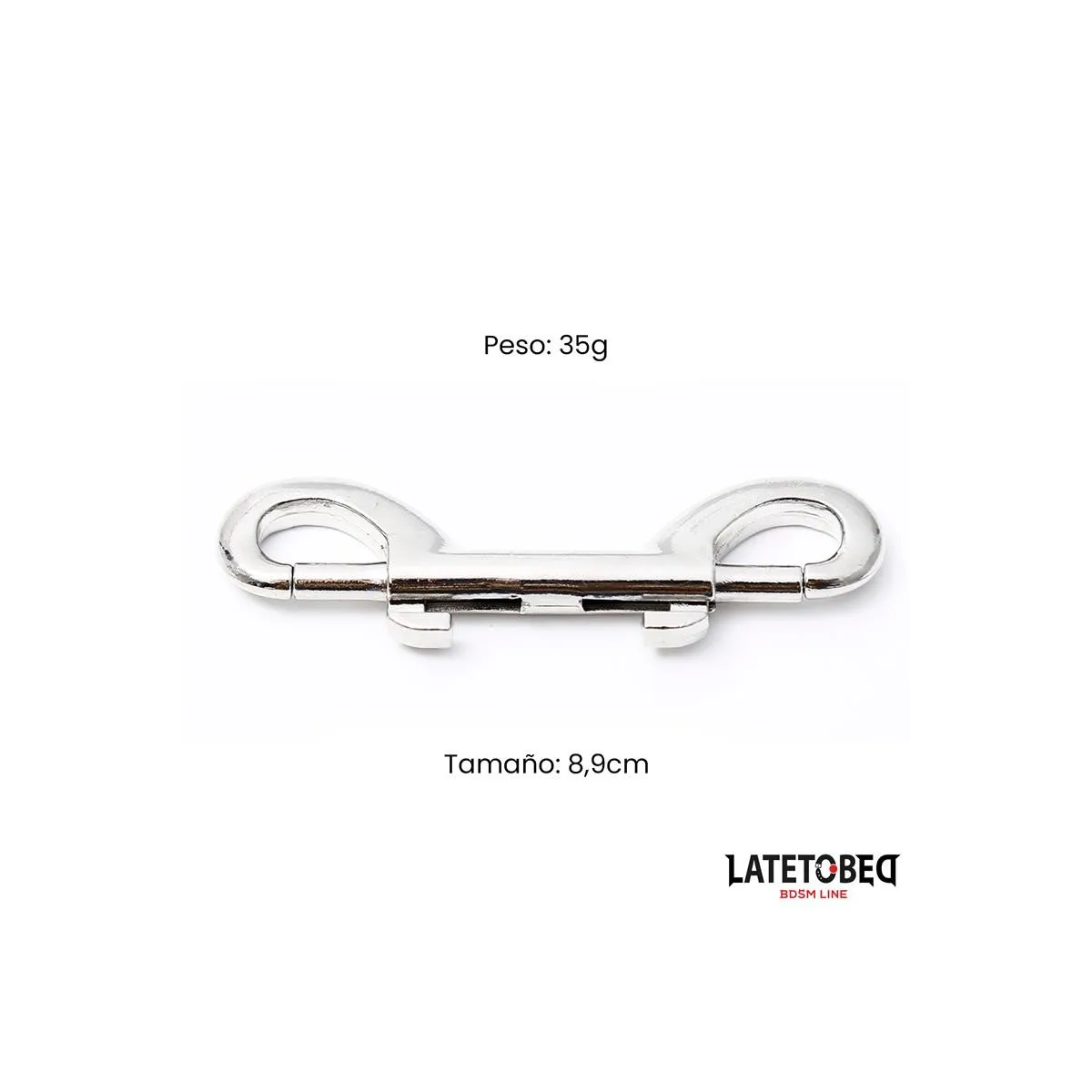 Doppelter Metallkarabinerhaken von Latetobed BDSM Line | Fesselliebe.de