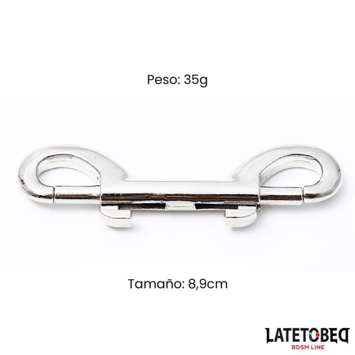 Doppelter Metallkarabinerhaken von Latetobed BDSM Line | Fesselliebe.de