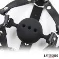Kopfgeschirr mit Ballknebel und Nasenhaken von Latetobed BDSM Line