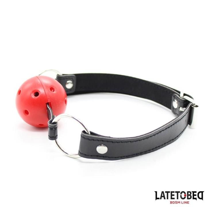 Hohler Hartball-Knebel von Latetobed BDSM Line | Fesselliebe.de
