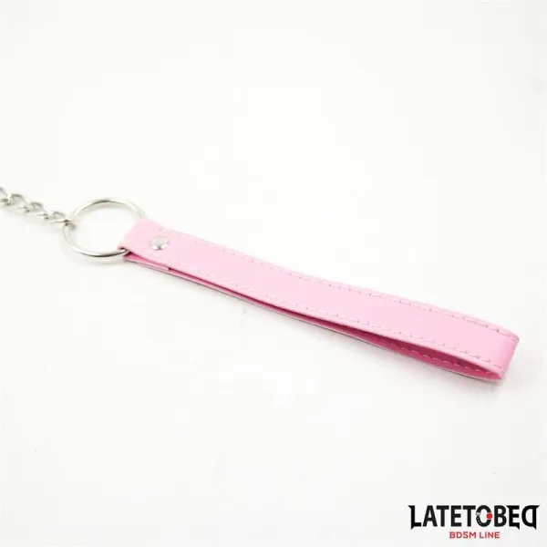 Metallkette Leine Pink 65 cm von Latetobed BDSM Line | Fesselliebe.de