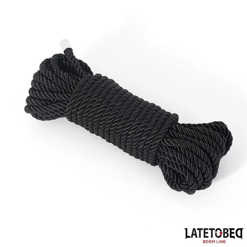 Bondage-Seil 10 M Schwarz von Latetobed BDSM Line | Fesselliebe.de