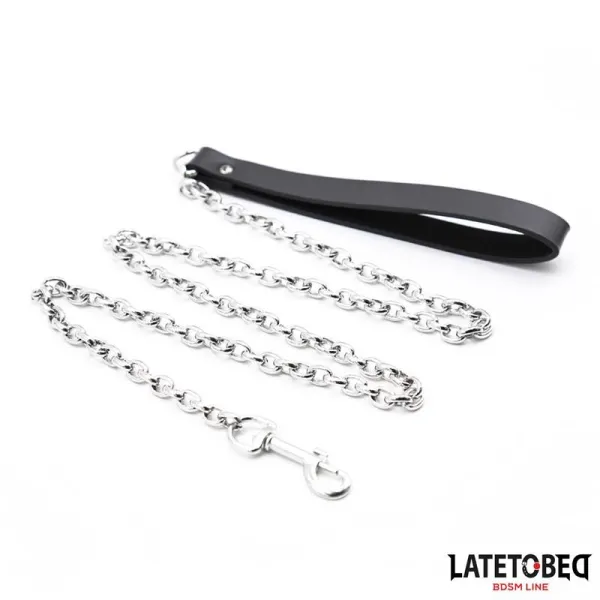 Schwarze Kettenleine 100 cm von Latetobed BDSM Line | Fesselliebe.de
