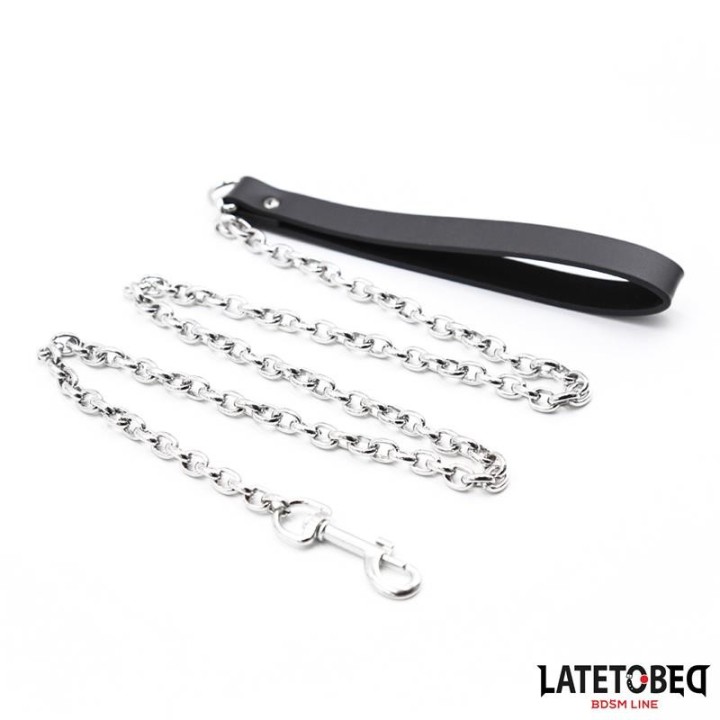 Schwarze Kettenleine 100 cm von Latetobed BDSM Line | Fesselliebe.de