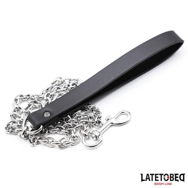 Schwarze Kettenleine 100 cm von Latetobed BDSM Line | Fesselliebe.de