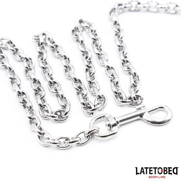 Schwarze Kettenleine 100 cm von Latetobed BDSM Line | Fesselliebe.de