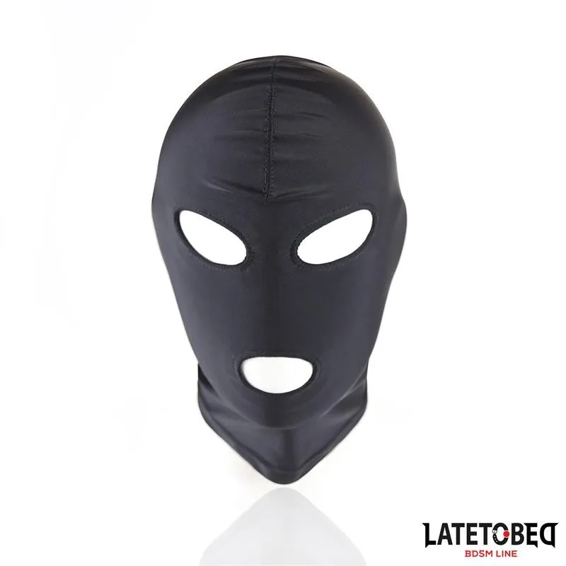 Haube mit offenem Mund und Offenen Augen, Schwarz von Latetobed BDSM Line | Fesselliebe.de