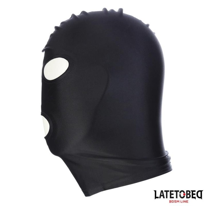 Haube mit offenem Mund und Offenen Augen, Schwarz von Latetobed BDSM Line | Fesselliebe.de