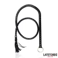 Glänzende Schwarze Lange Peitsche 138 cm von Latetobed BDSM Line