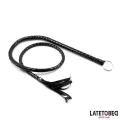 Glänzende Schwarze Lange Peitsche 138 cm von Latetobed BDSM Line