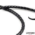 Glänzende Schwarze Lange Peitsche 138 cm von Latetobed BDSM Line