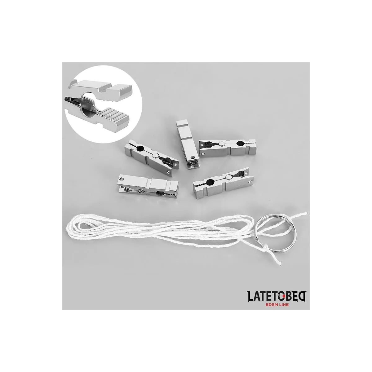 Nippelklemmen, Zink von Latetobed BDSM Line | Fesselliebe.de