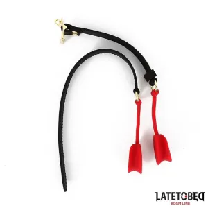 Doppelendiger Metallkarabinerhaken von Latetobed BDSM Line