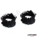 Elastische Handfesseln aus Spitze Schwarz von Latetobed BDSM Line