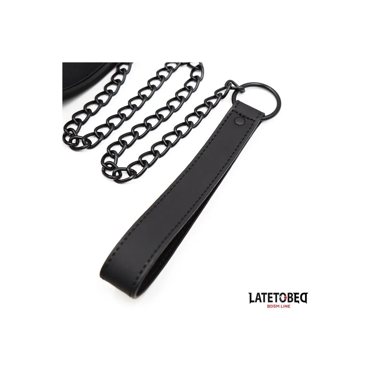 Set Halsband und Leine Neopren Schwarz von Latetobed BDSM Line | Fesselliebe.de