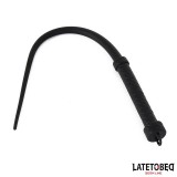 Silikonpeitsche Schwarz 63,5 cm von Latetobed BDSM Line | Fesselliebe.de