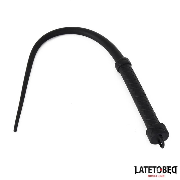 Silikonpeitsche Schwarz 63,5 cm von Latetobed BDSM Line | Fesselliebe.de