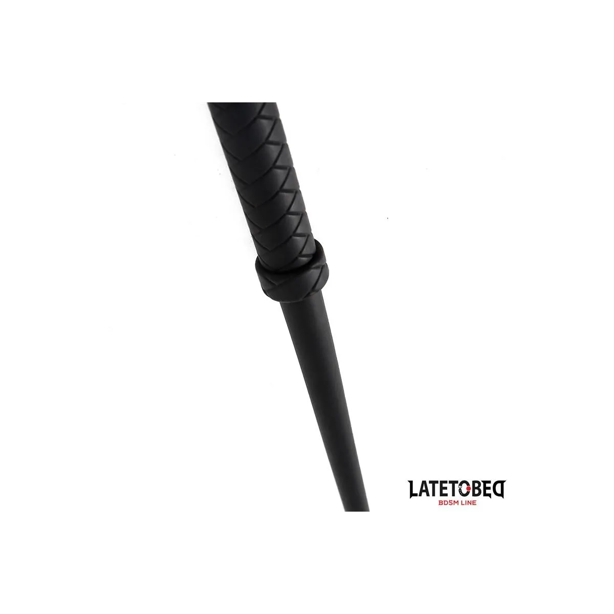 Silikonpeitsche Schwarz 63,5 cm von Latetobed BDSM Line | Fesselliebe.de