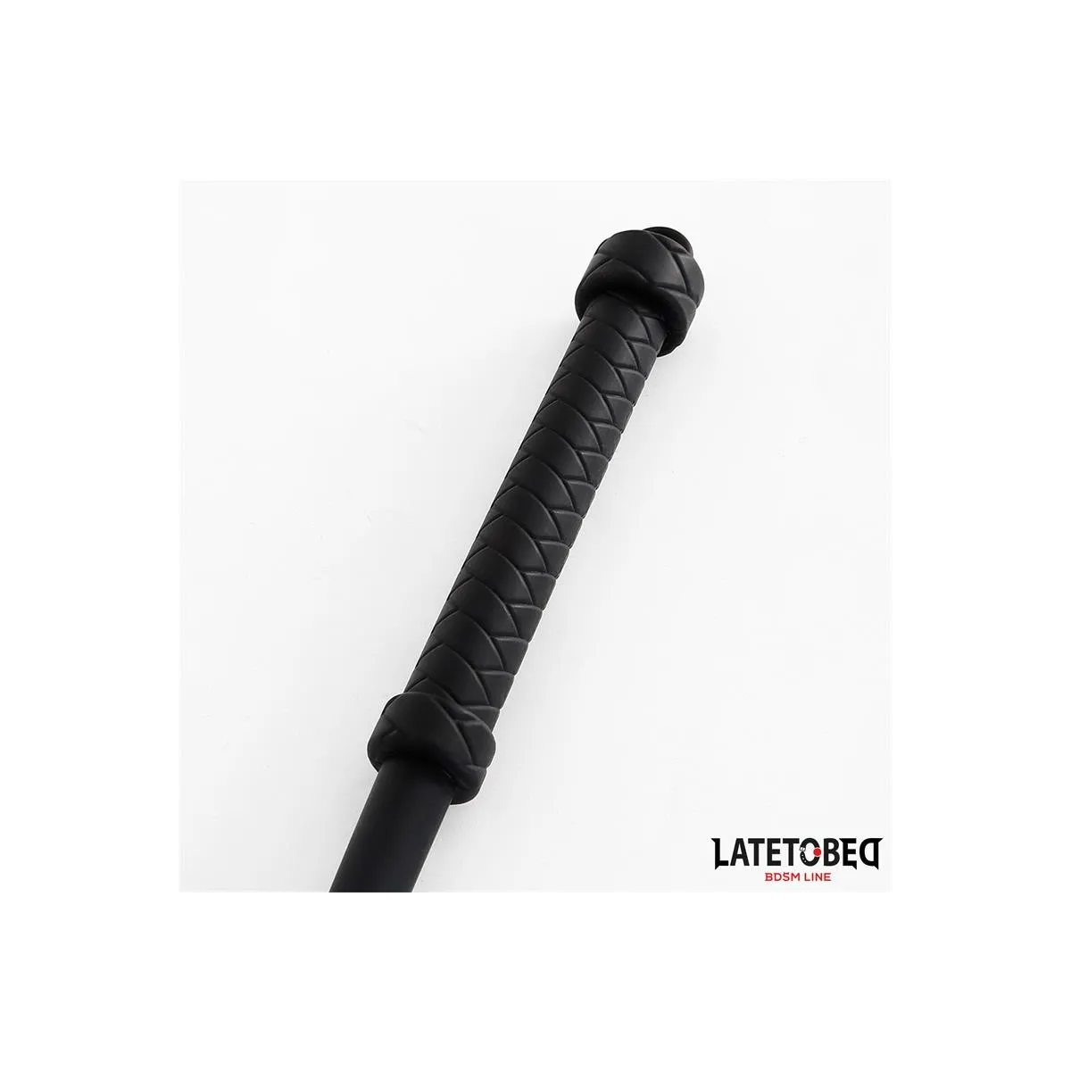 Silikonpeitsche Schwarz 63,5 cm von Latetobed BDSM Line | Fesselliebe.de