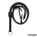 Geflochtene Peitsche Schwarz 116 cm von Latetobed BDSM Line