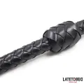Geflochtene Peitsche Schwarz 116 cm von Latetobed BDSM Line