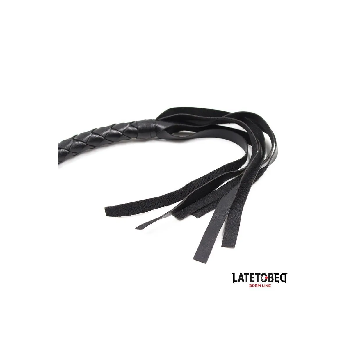 Geflochtene Peitsche Schwarz 116 cm von Latetobed BDSM Line | Fesselliebe.de