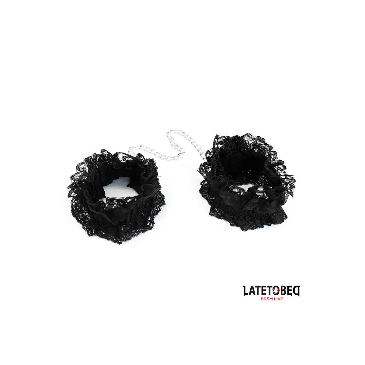 Elastische Fussfesseln aus Spitze Schwarz von Latetobed BDSM Line | Fesselliebe.de