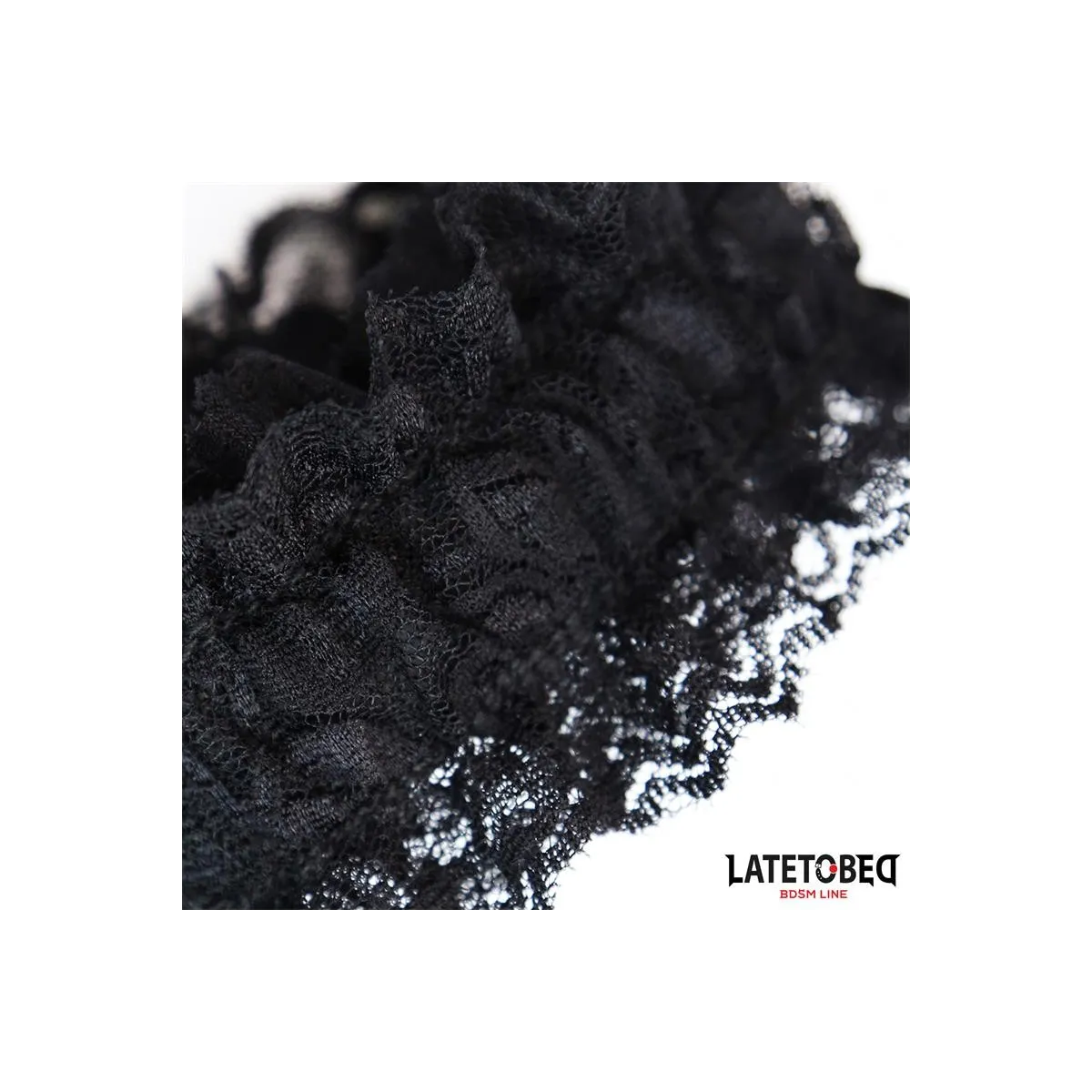 Elastische Fussfesseln aus Spitze Schwarz von Latetobed BDSM Line | Fesselliebe.de