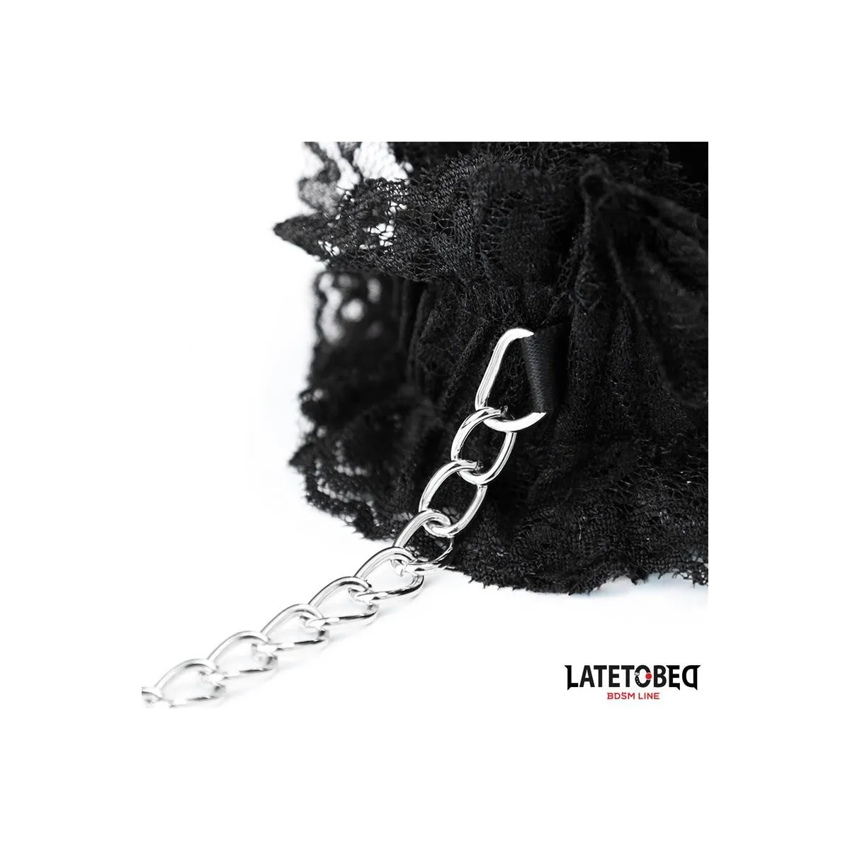Elastische Fussfesseln aus Spitze Schwarz von Latetobed BDSM Line | Fesselliebe.de