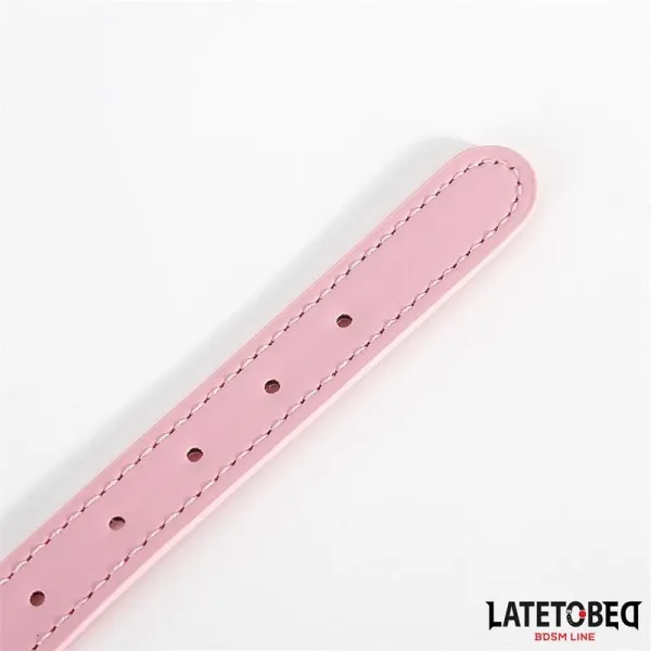 Halsband mit Glocke Verstellbar Rosa von Latetobed BDSM Line | Fesselliebe.de