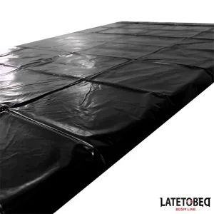 Wasserdichte Bettlaken Schwarz von Latetobed BDSM Line