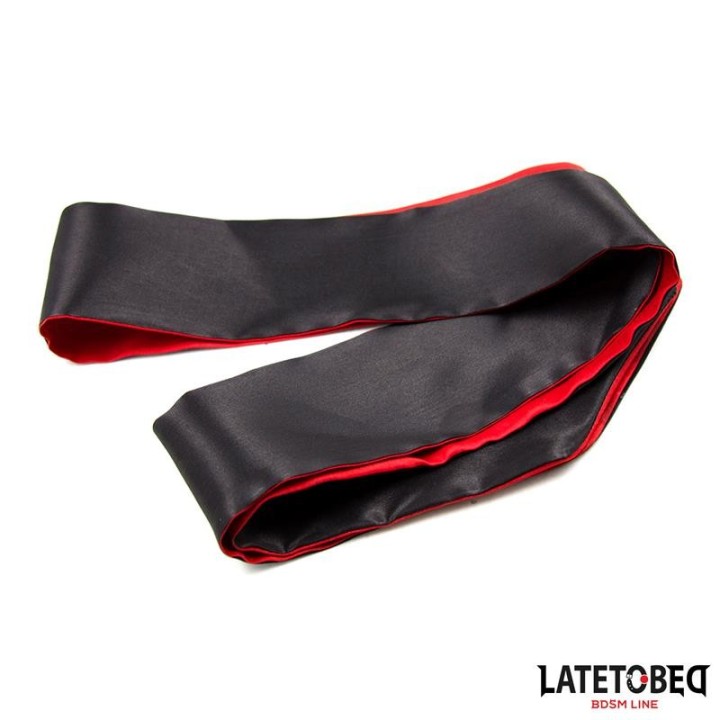 Satin-Augenbinde Rot und Schwarz von Latetobed BDSM Line | Fesselliebe.de