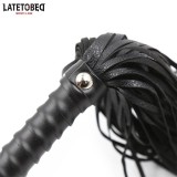 Gepolsterte Peitsche Schwarz 48,5 cm von Latetobed BDSM Line | Fesselliebe.de