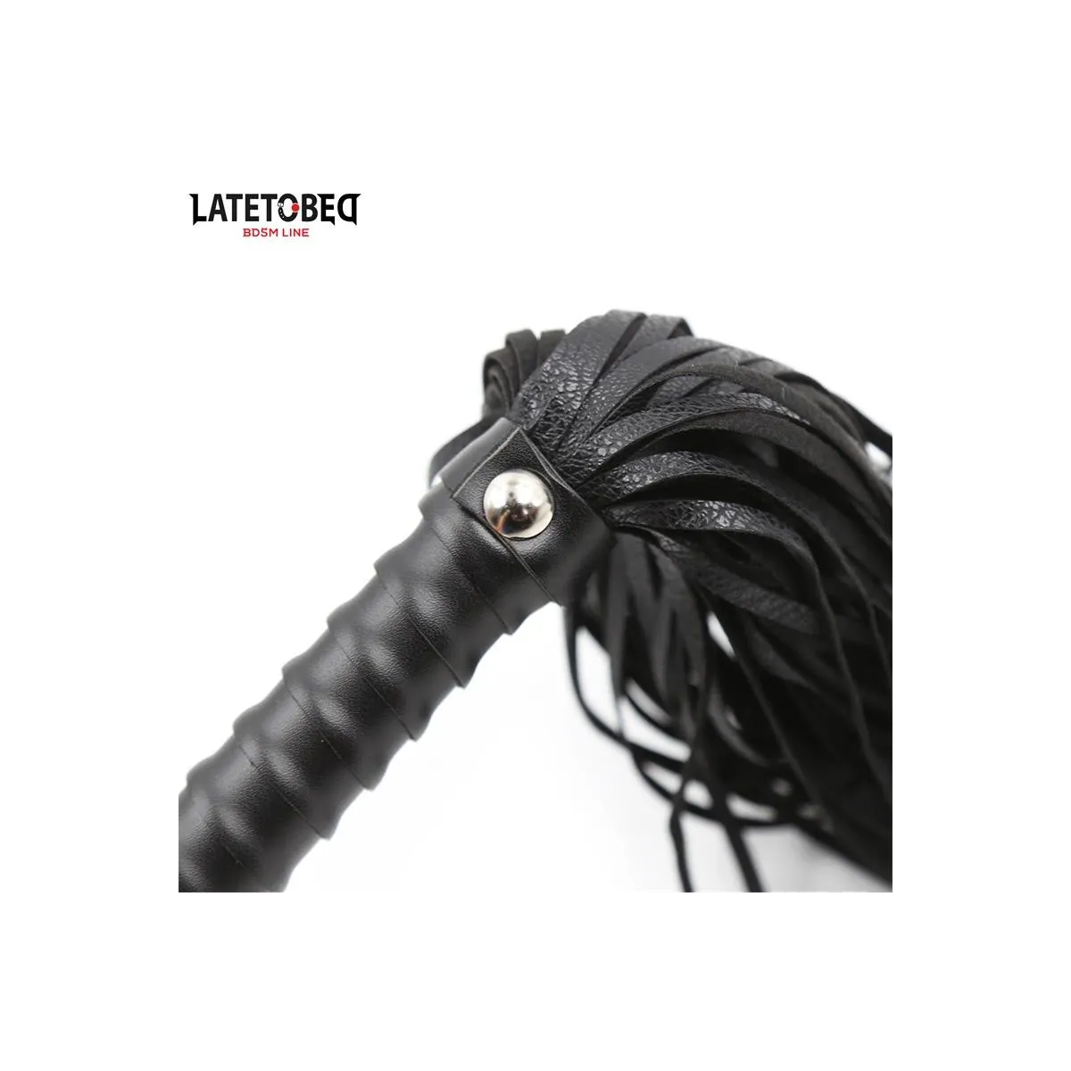 Gepolsterte Peitsche Schwarz 48,5 cm von Latetobed BDSM Line | Fesselliebe.de