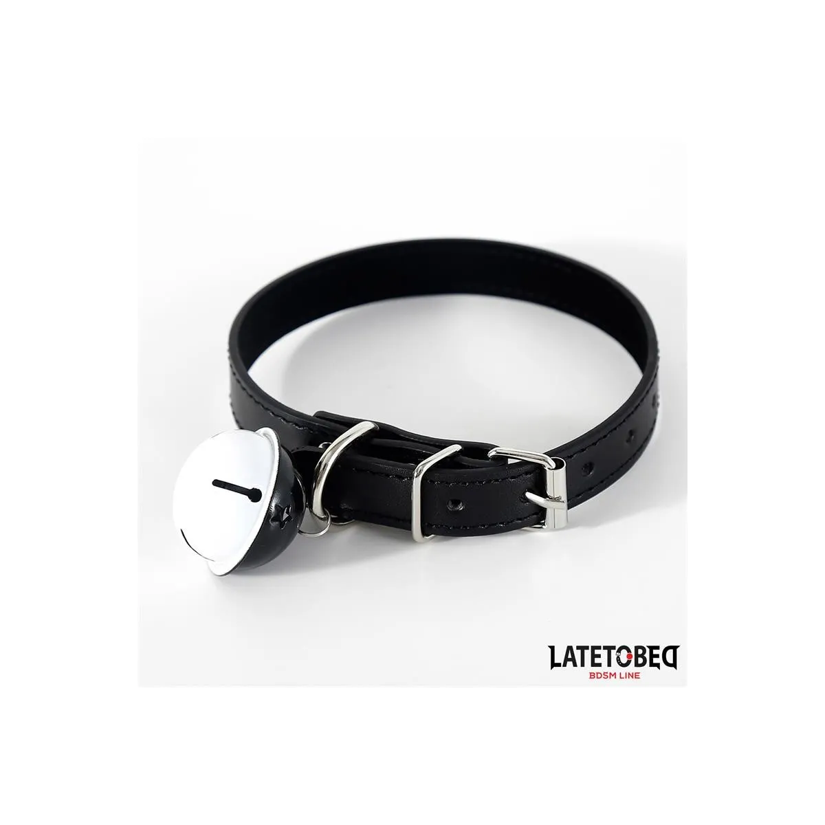 Halsband mit Glocke Schwarz Verstellbar von Latetobed BDSM Line | Fesselliebe.de