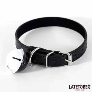 Halsband mit Glocke Schwarz Verstellbar von Latetobed BDSM Line | Fesselliebe.de